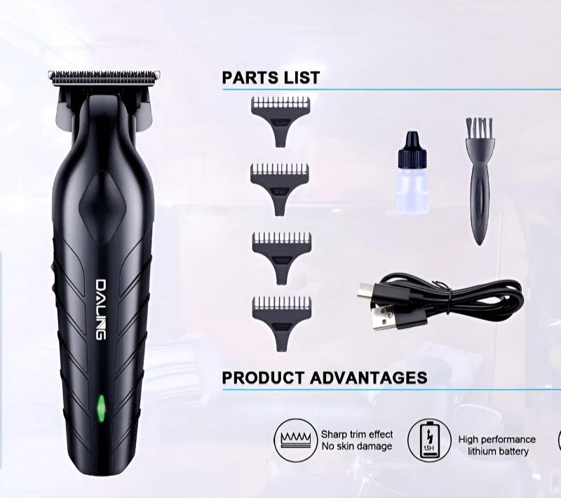 Daling Professional Hair Clipper for Men – Rechargeable Grooming Tool