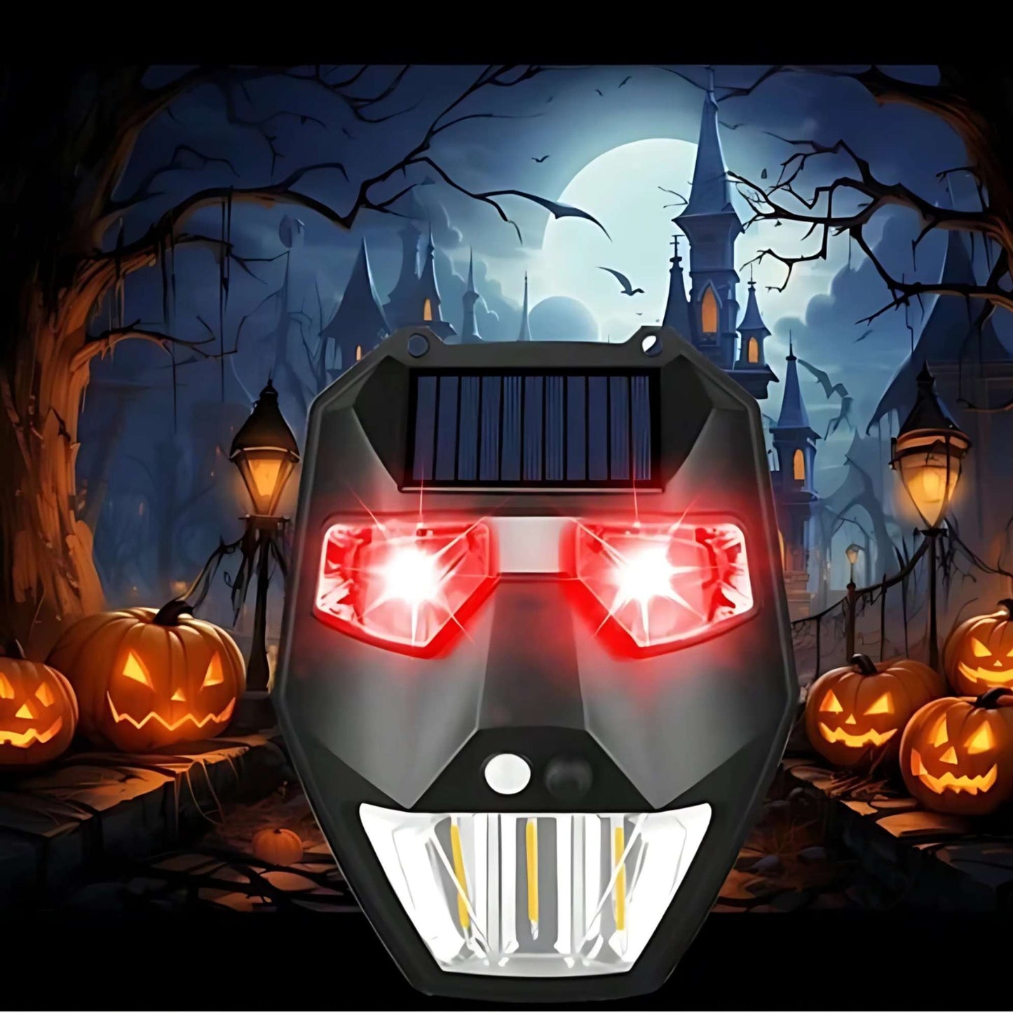 Solar Induction Wall Lights Security Alarm Motion Sensor Light