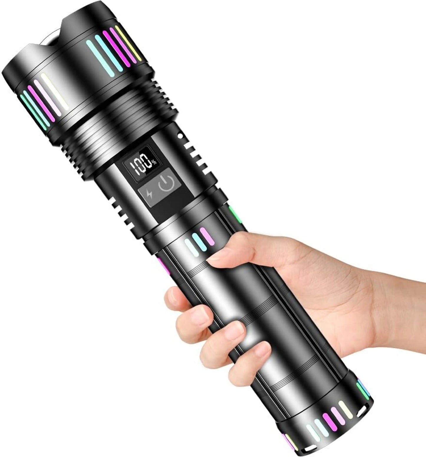 COBA 802 Rechargeable Powerful 3 KM Tactical Flashlight