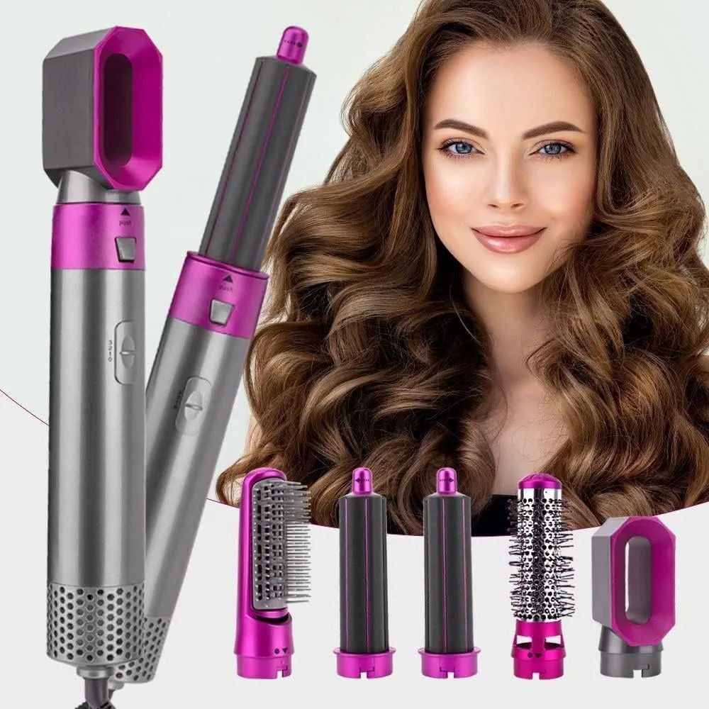 IMPORTED 5 In 1 Multi-functional Hair Dryer Air Brush Styles