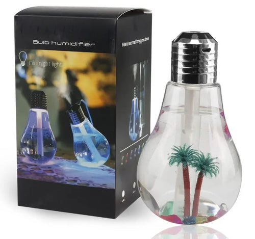 Bulb Humidifier With LED Light SaQiBuy