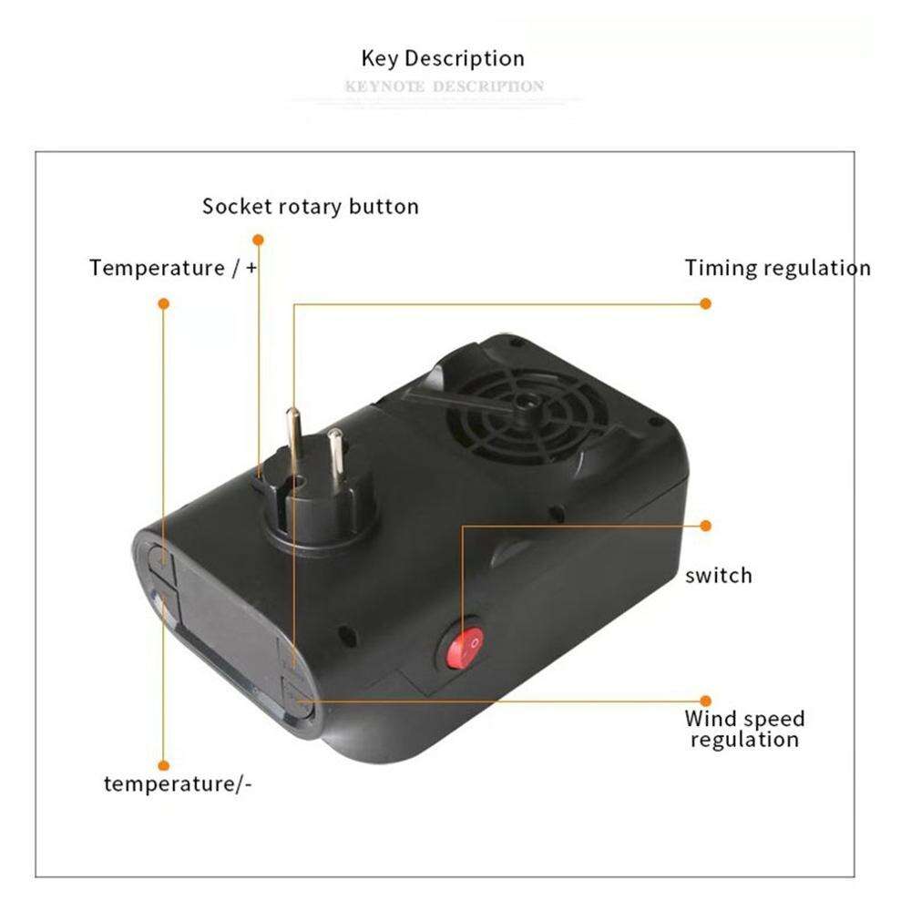 Mini Flame Heater Fan | 900W