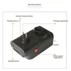 Mini Flame Heater Fan | 900W