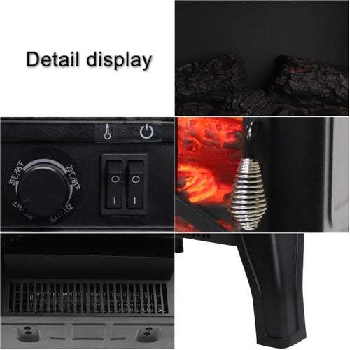 Electric Fireplace Heater- Flame Display