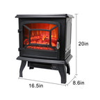 Electric Fireplace Heater- Flame Display