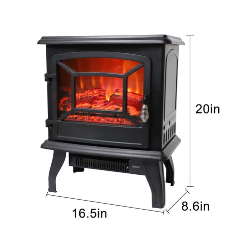 Electric Fireplace Heater- Flame Display