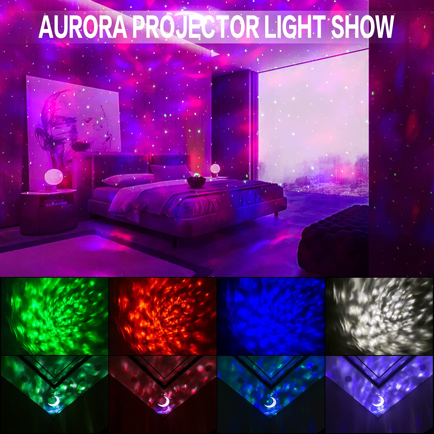 Galaxy Ocean Wave Lights Projector
