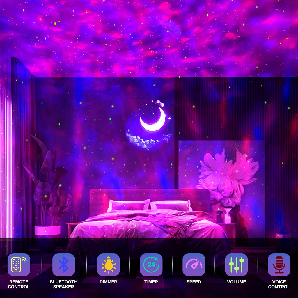 Galaxy Ocean Wave Lights Projector