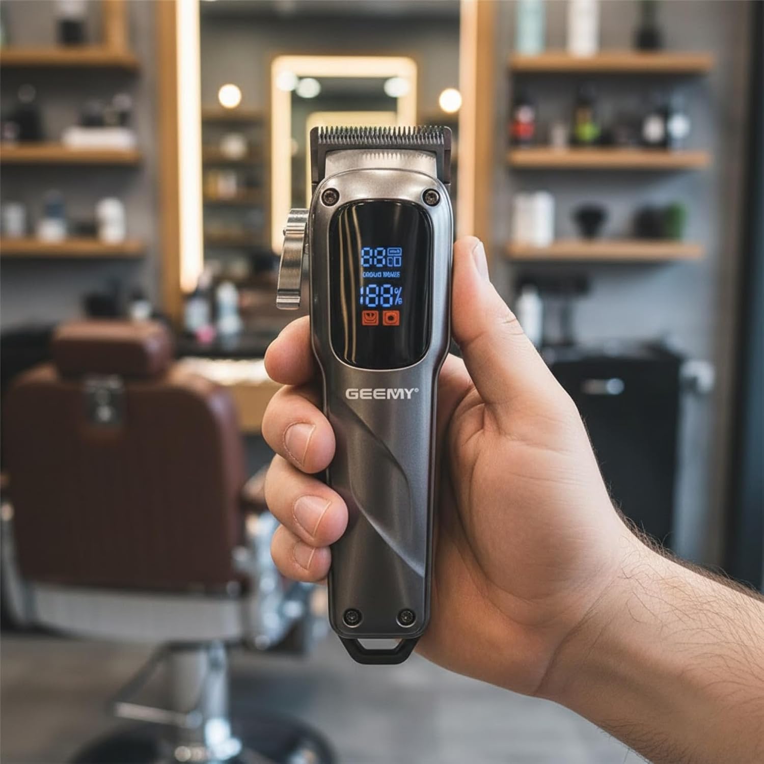 GEEMY Rechargeable Men Hair Clipper