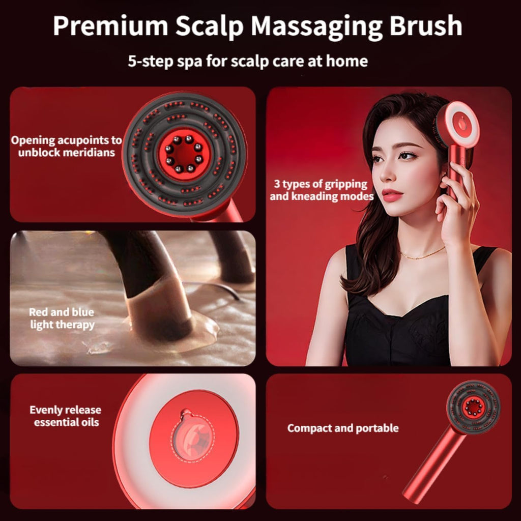 Rechargeable Scalp Oil Massaging Brush