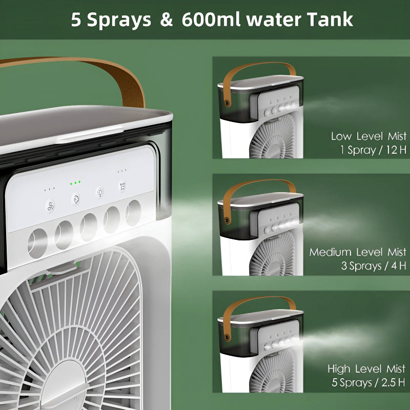 Multi-Functional Portable Air Cooling Fan
