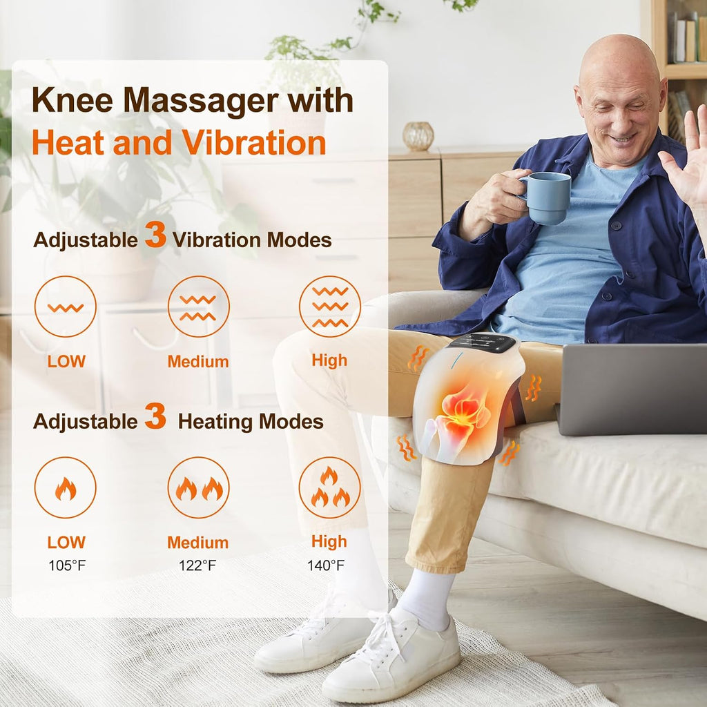 Rechargeable Heating Knee Massager