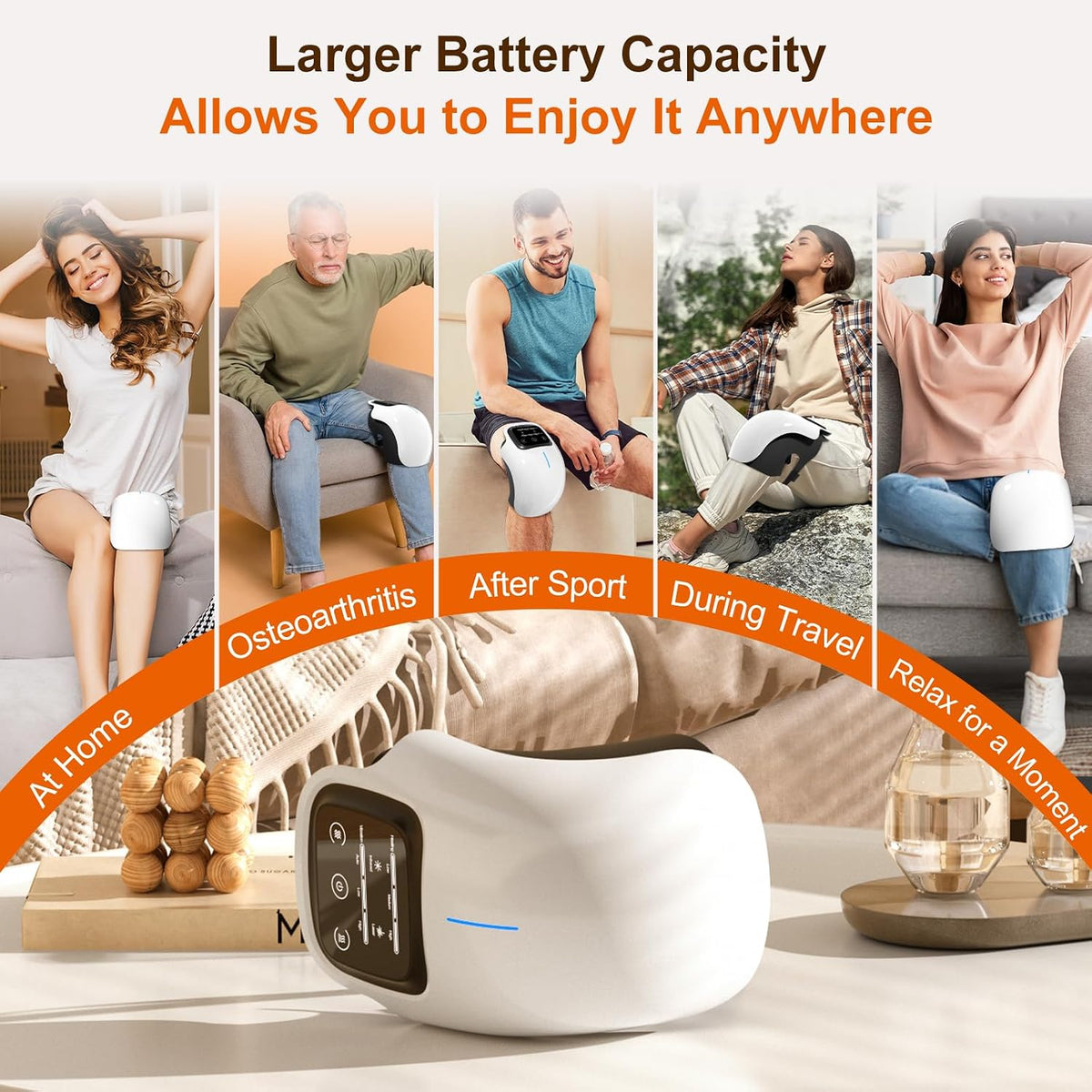 Rechargeable Heating Knee Massager