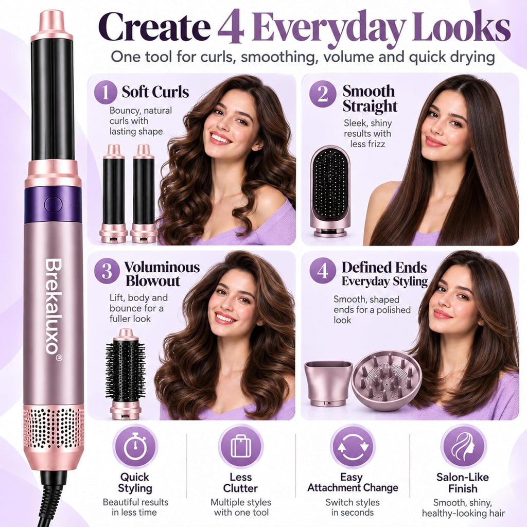 WLEX 7-in-1 Hair Styling Set