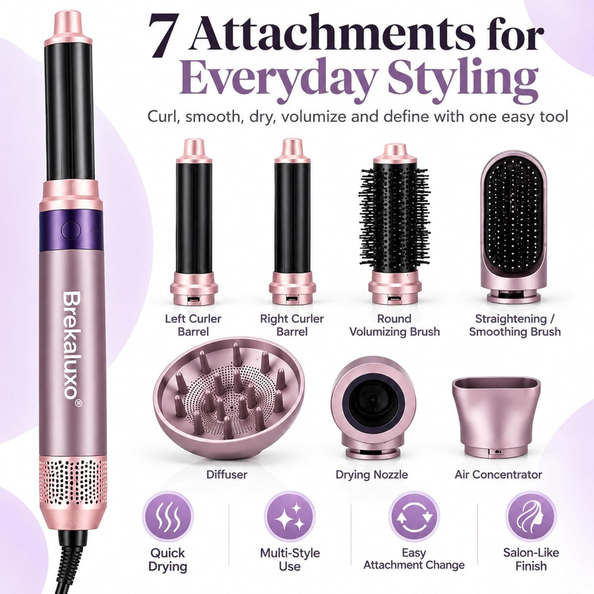 WLEX 7-in-1 Hair Styling Set