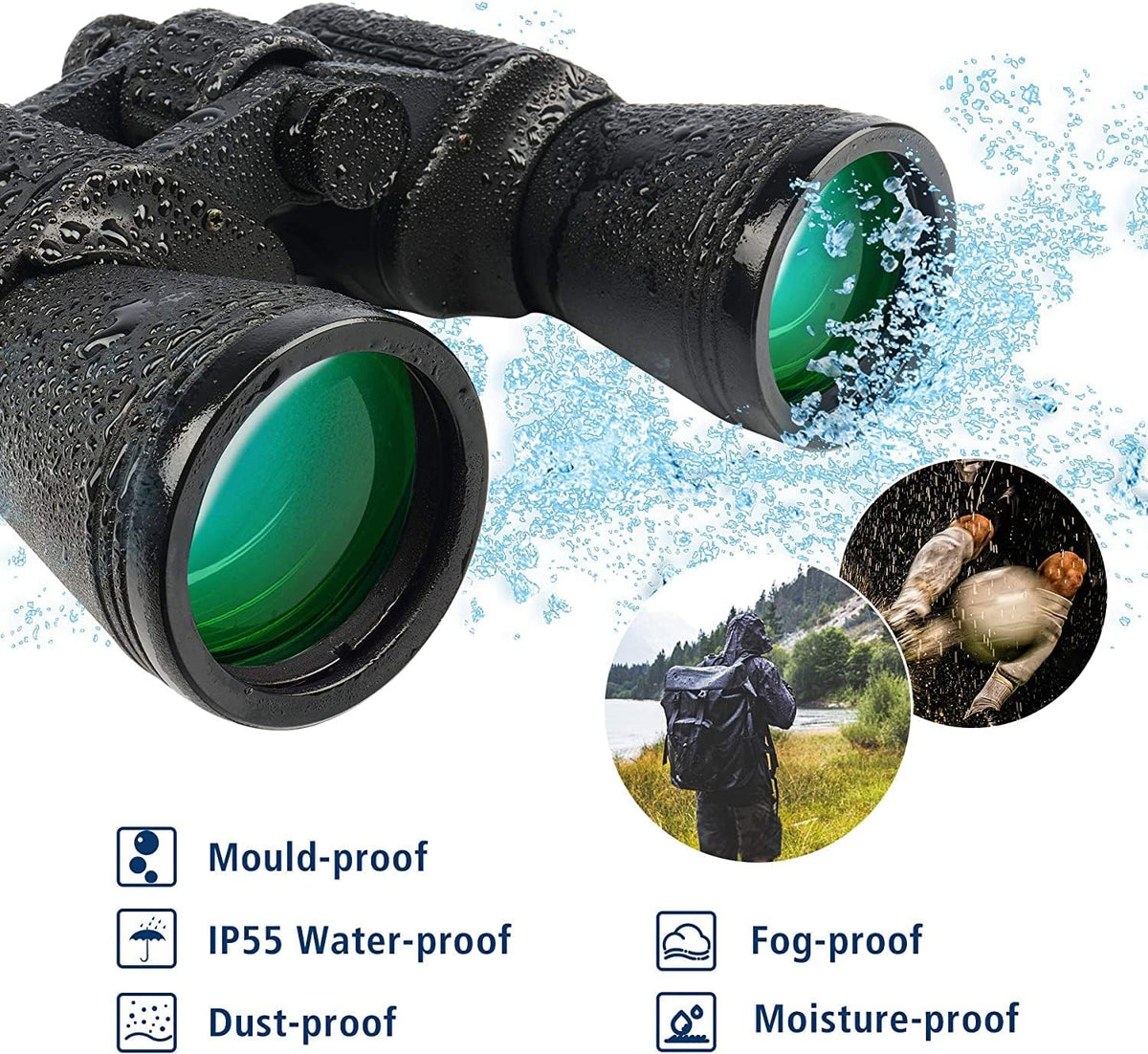 Binocular for Safari - Range 168M/20000M