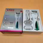 VGR 3in1 Rechargeable Women Epilator Hair Removal KIT