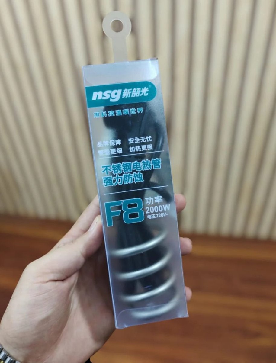 Original F8 Water Heating Rod, Current Free- 2000 Watt
