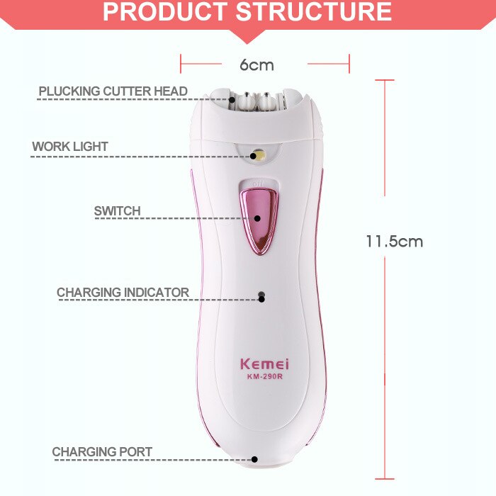 Rechargeable Women Electric Hair Removal