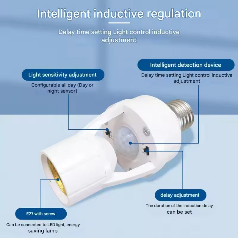 Motion Sensor Bulb HOLDER- Auto ON/OFF