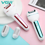 VGR 3in1 Rechargeable Women Epilator Hair Removal KIT