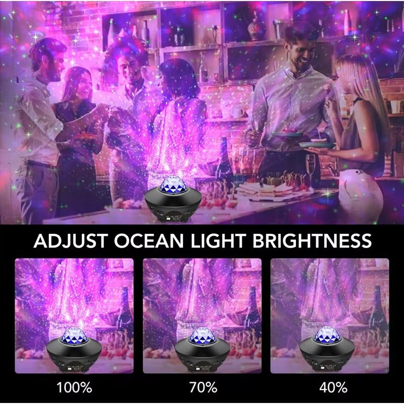 Galaxy Ocean Wave Lights Projector
