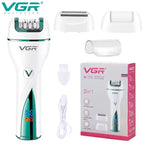 VGR 3in1 Rechargeable Women Epilator Hair Removal KIT