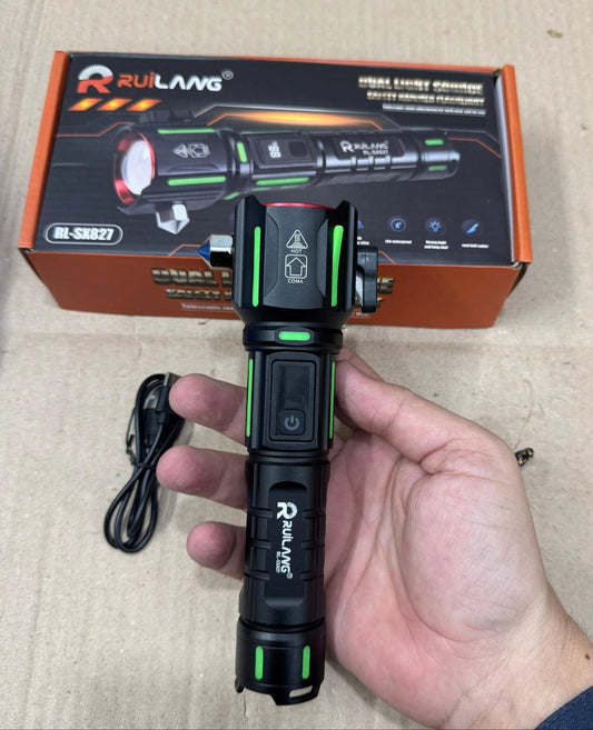 Ruilang Multi-Functional Flashlight LED Powerful Torch- 1 KM Range