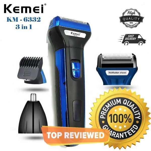 KEMEI 3in1 Rechargeable Hair Clipper
