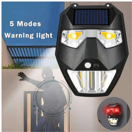 Solar Induction Wall Lights Security Alarm Motion Sensor Light