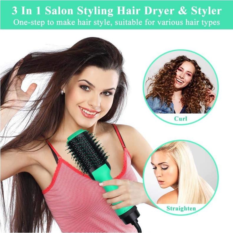 One Step Hair Dryer & Straightener Comb