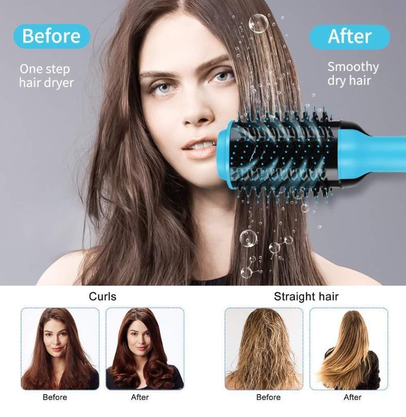 One Step Hair Dryer & Straightener Comb