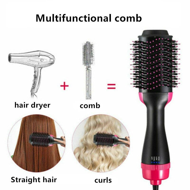 One Step Hair Dryer & Straightener Comb