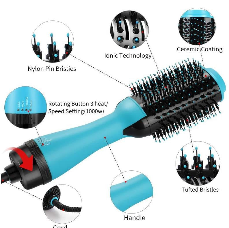 One Step Hair Dryer & Straightener Comb