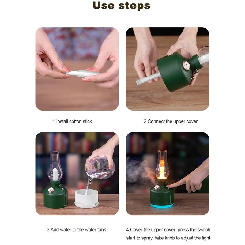 Aroma Air Humidifier Scent Diffuser- Oil Lamp