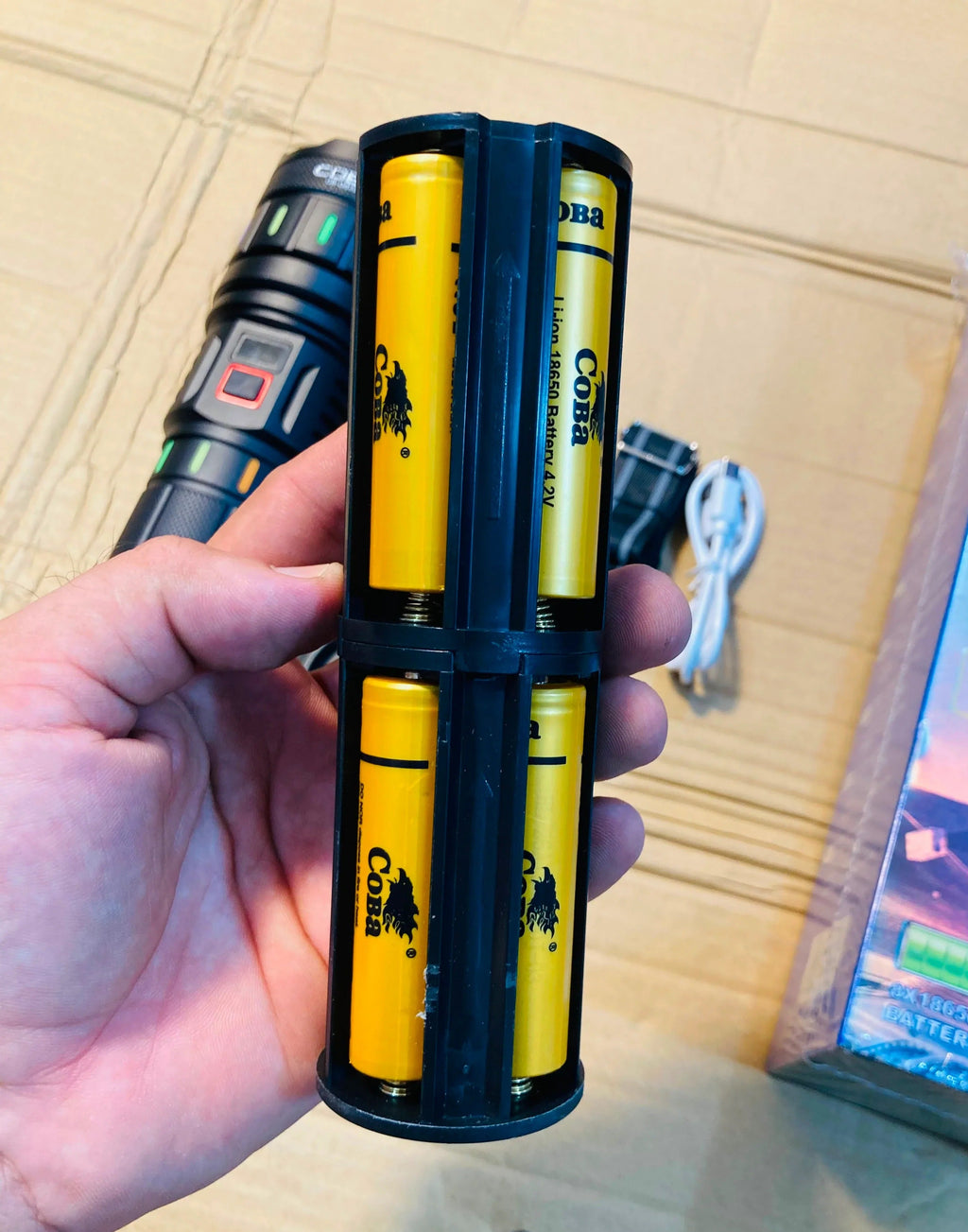 COBA Powerful LED Flashlight | 3 KM