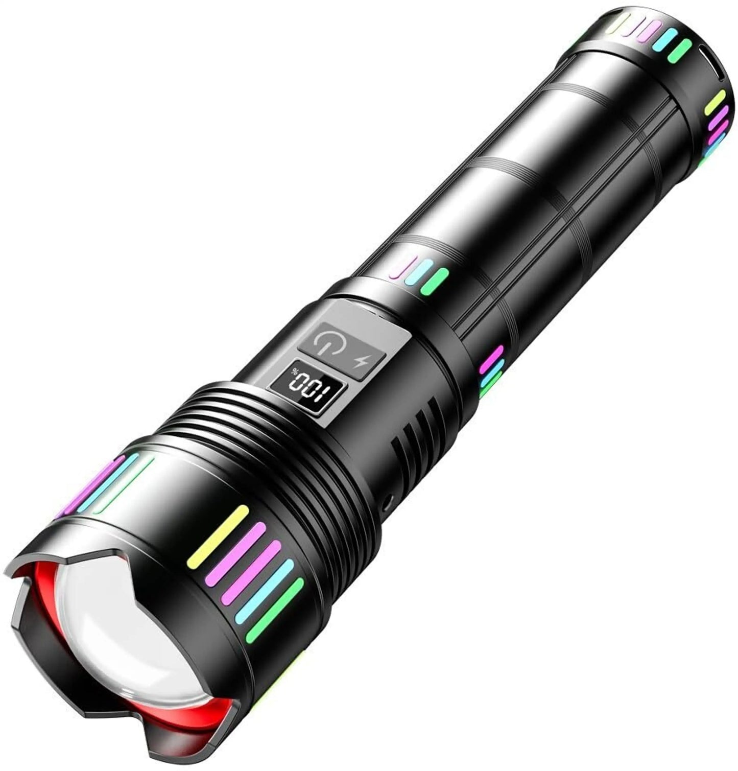 COBA 802 Rechargeable Powerful 3 KM Tactical Flashlight