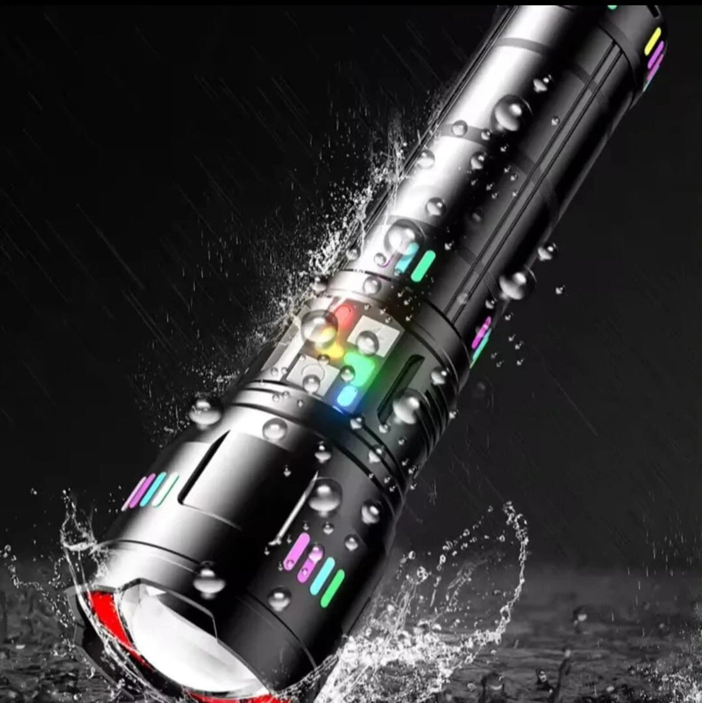 COBA 802 Rechargeable Powerful 3 KM Tactical Flashlight