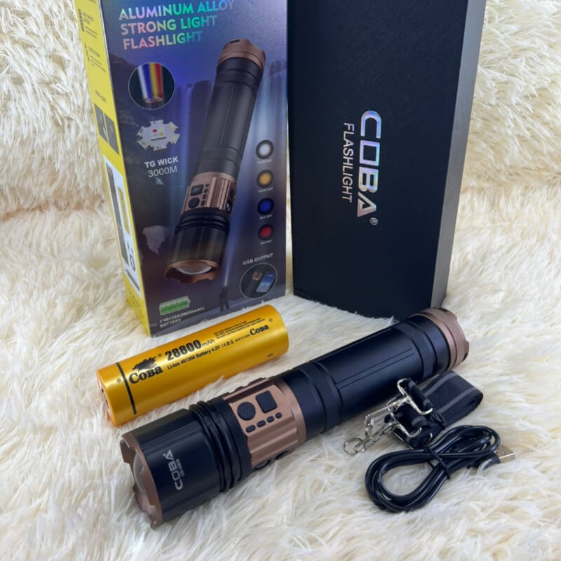 COBA Aluminum Flashlight | 4 Modes Light