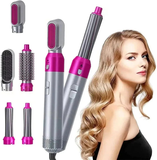IMPORTED 5 In 1 Multi-functional Hair Dryer Air Brush Styles