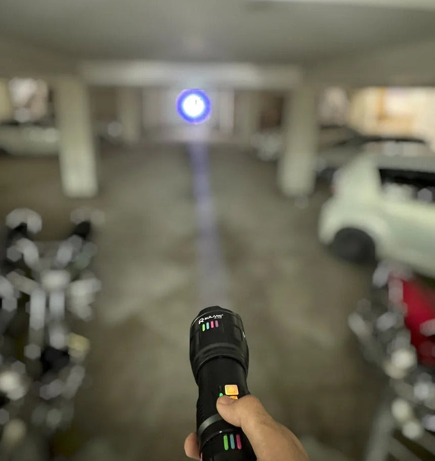 RUILANG Rechargeable 3 KM High Beam Flashlight