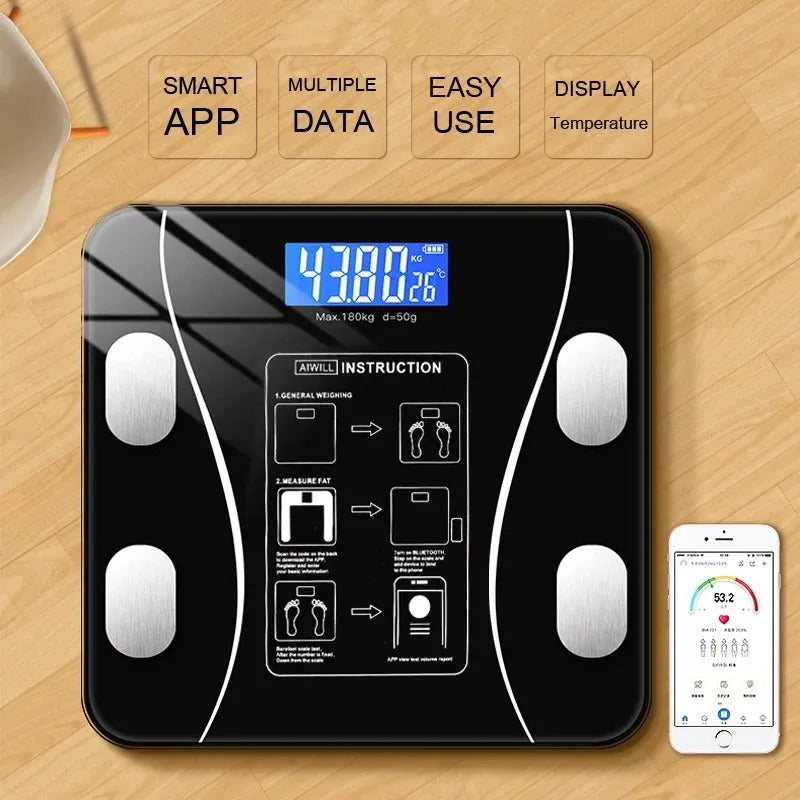 Smart App Bluetooth Weight Scale- 180 KG