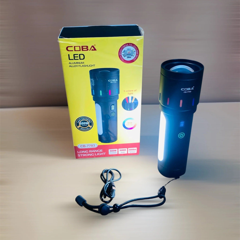 COBA Aluminum Alloy RGB Led Flashlight