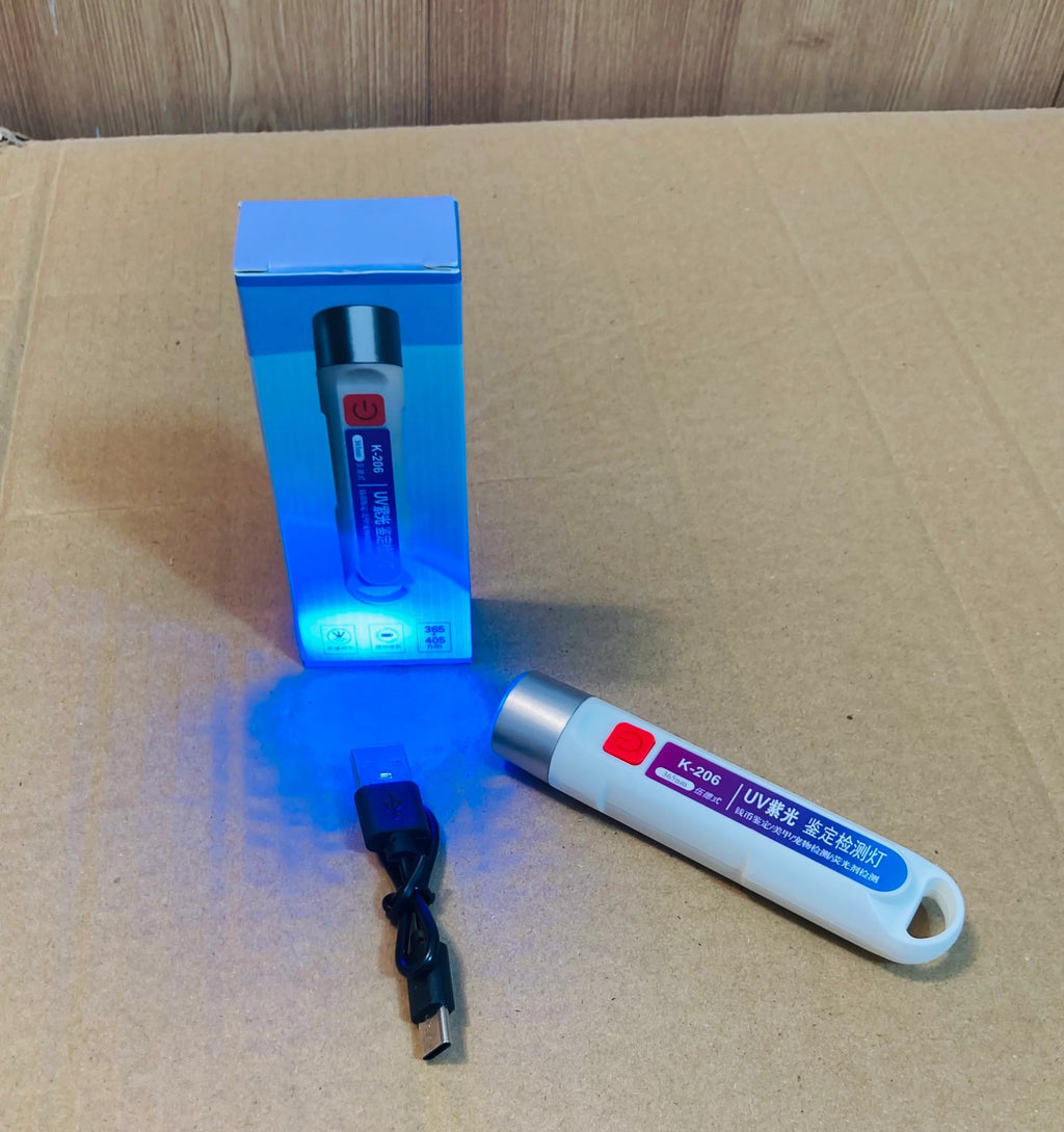 Rechargeable UV Currency Checker Torch