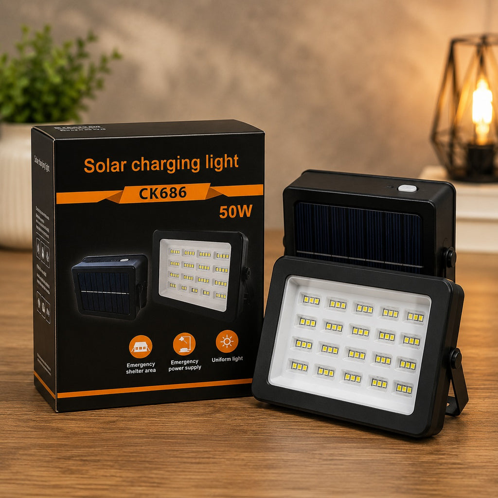 Solar Rechargeable Outdoor Emergency Flood Light