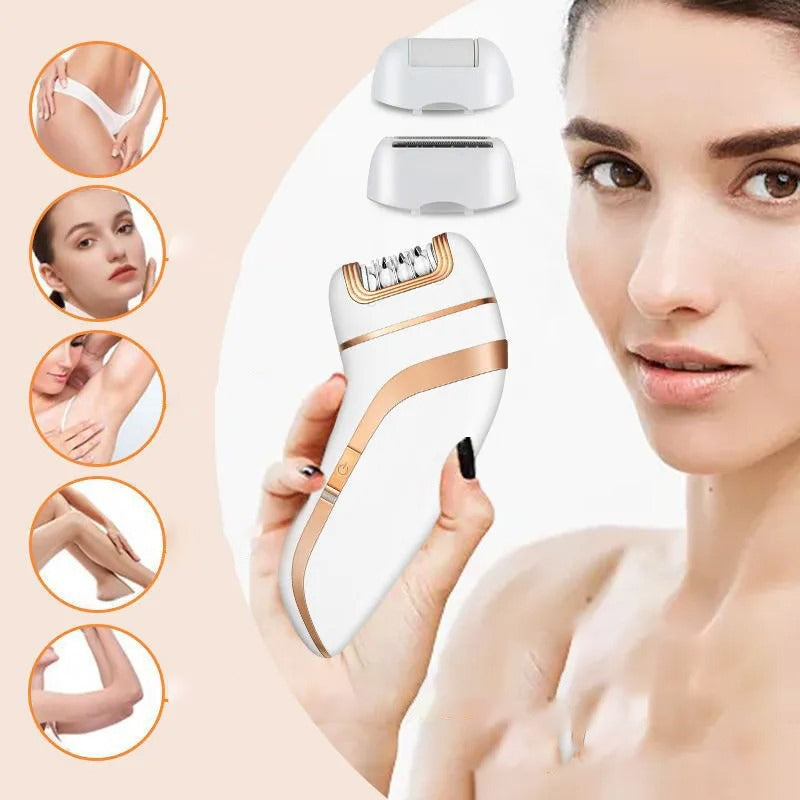 Kemei 3in1 Ladies Hair Removal Beauty Kit