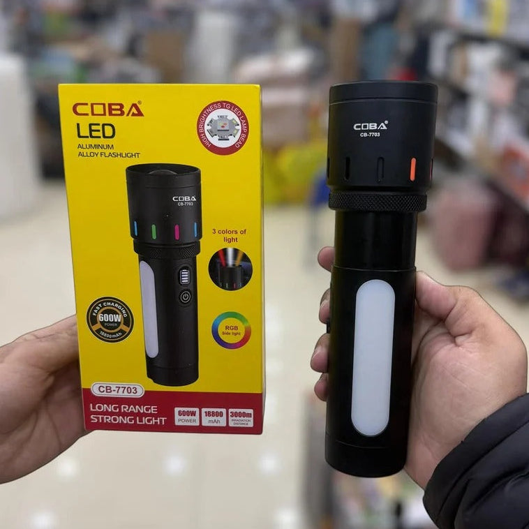 COBA Aluminum Alloy RGB Led Flashlight