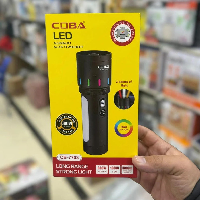 COBA Aluminum Alloy RGB Led Flashlight