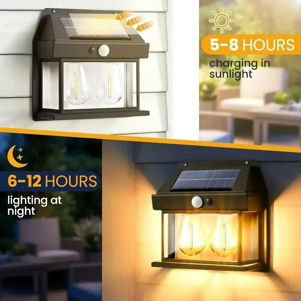 Motion Sensor Solar Wall Lamp