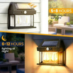 Motion Sensor Solar Wall Lamp